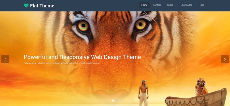 WordPress Flat Theme