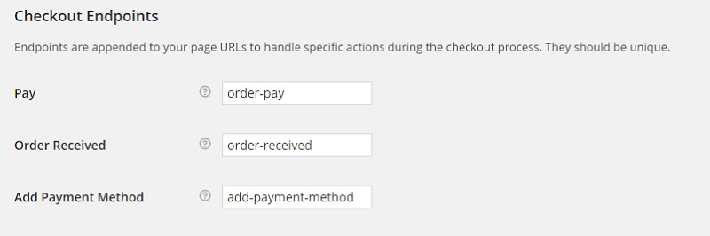 Checkout Endpoints