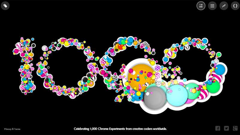 Celebrating 1000 Chrome Experiments