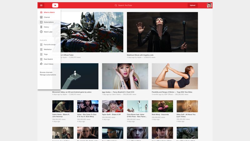 YouTube Redesign