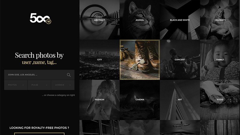 500px Redesign
