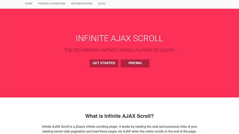 Infinite Ajax Scroll