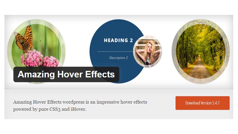 Amazing Hover Effects WP Plugin