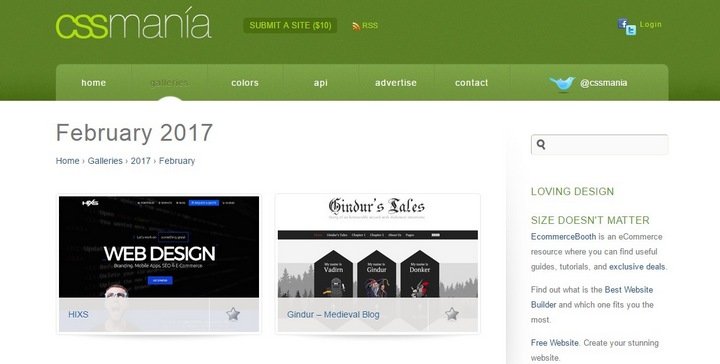 15 Amazing CSS Web Design Galleries - Onextrapixel