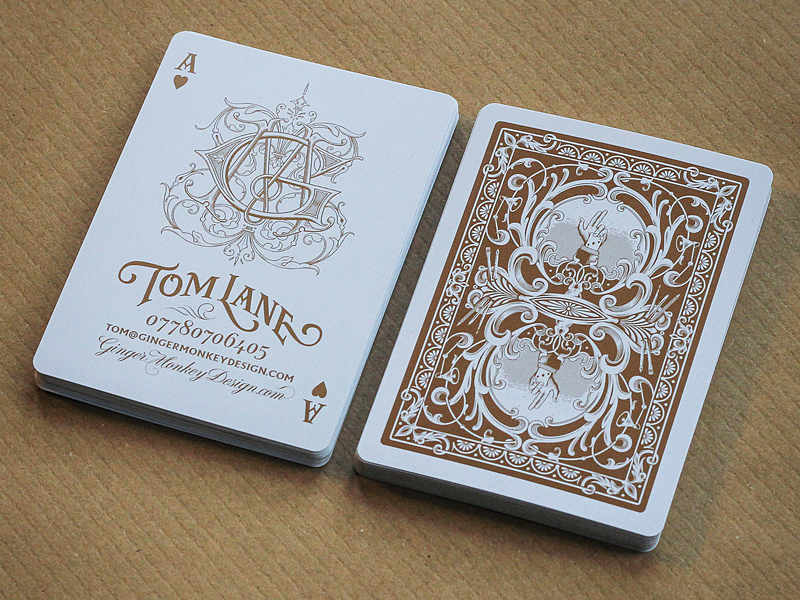 playing card business cards