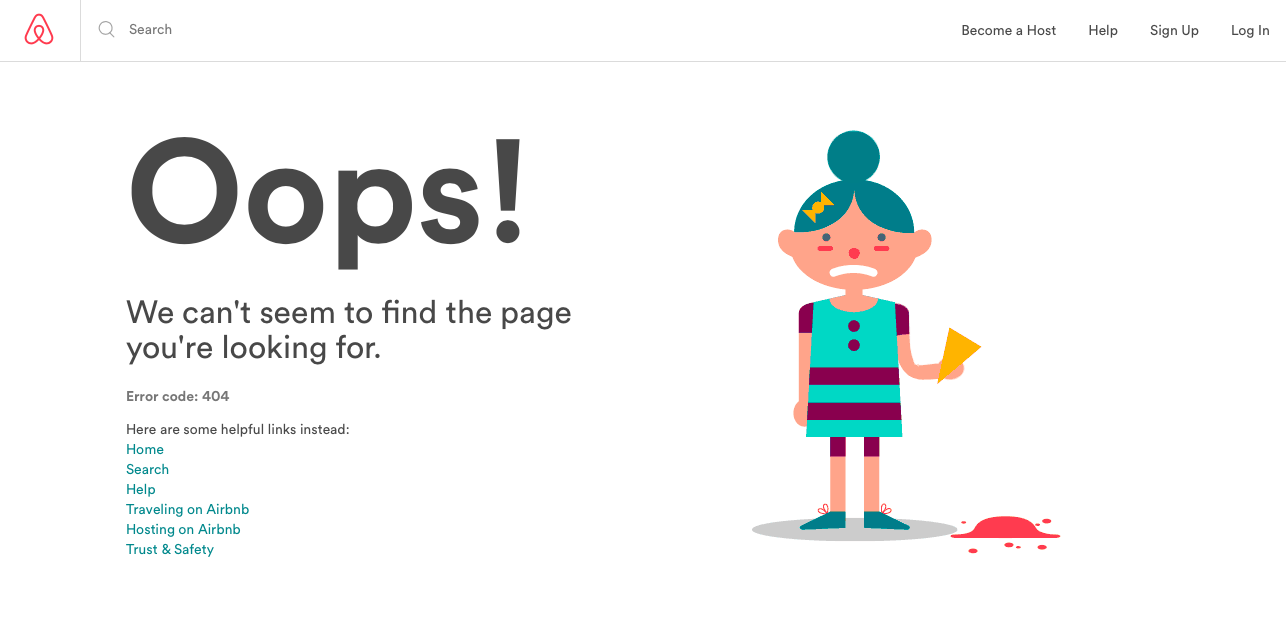 Airbnb 404