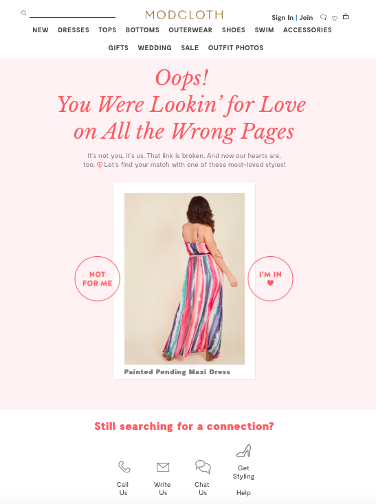 Modcloth 404