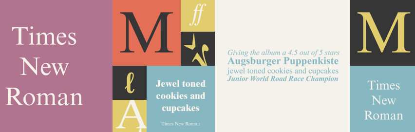 Serif Typefaces - New Times Roman