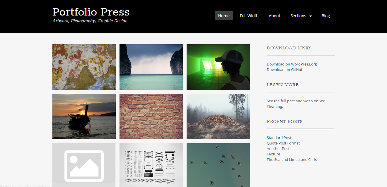 Portfolio Press WP theme