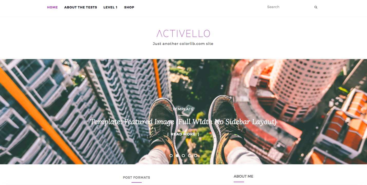 Activello theme