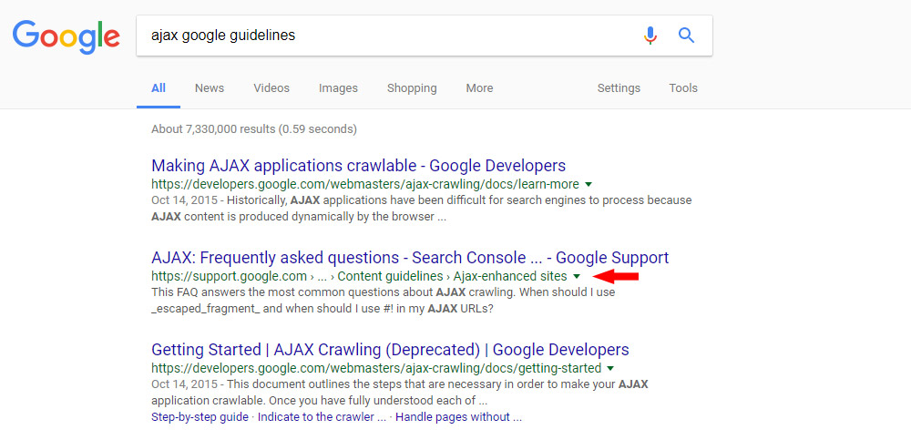 google breadcrumbs serps