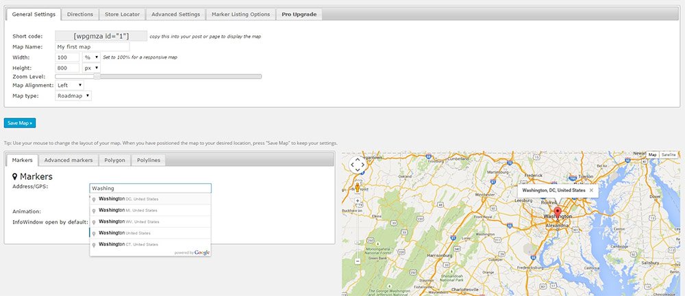 wp google maps plugin