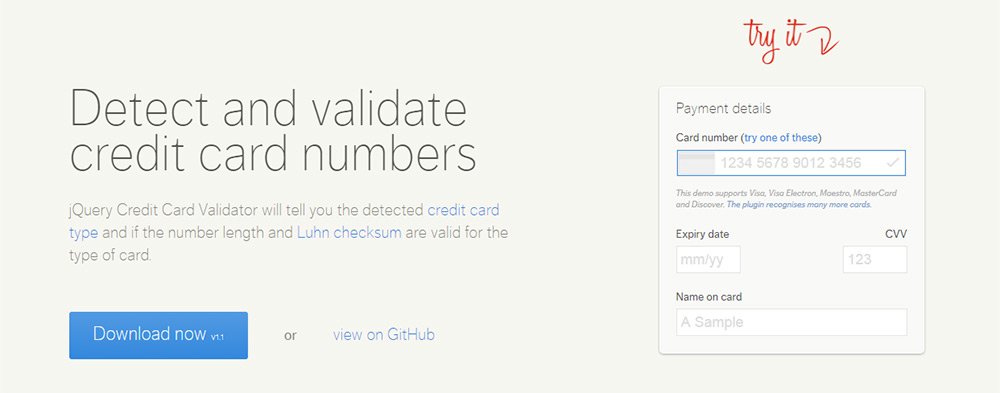 jquery credit card plugin