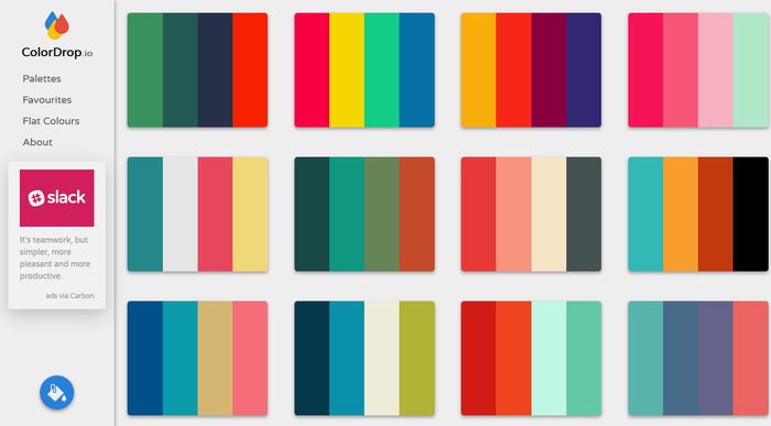 ColorDrop Color Palette Gallery