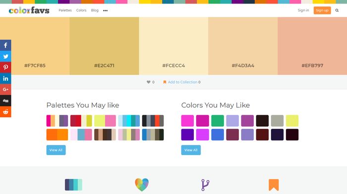 Colorfavs Color Palette Generator