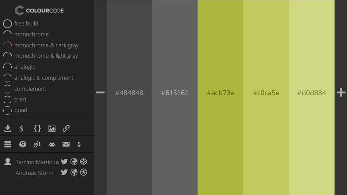 ColourCode Color Palette Generator