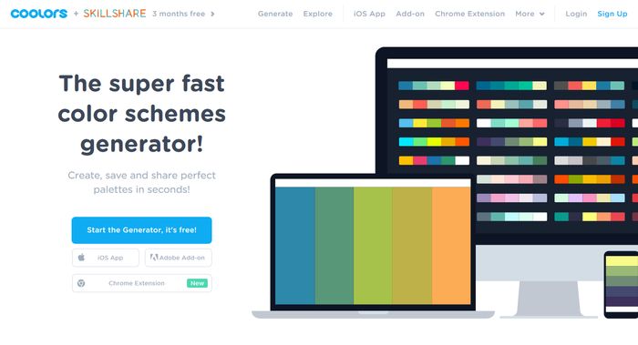 Coolors Color Palette Generator