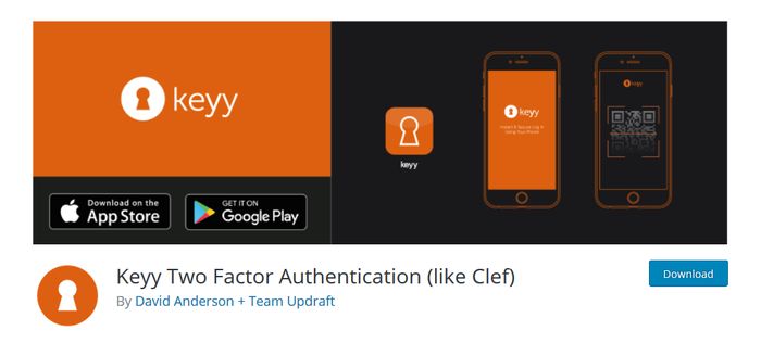 Keyy WordPress Plugin for Two Factor Authentication