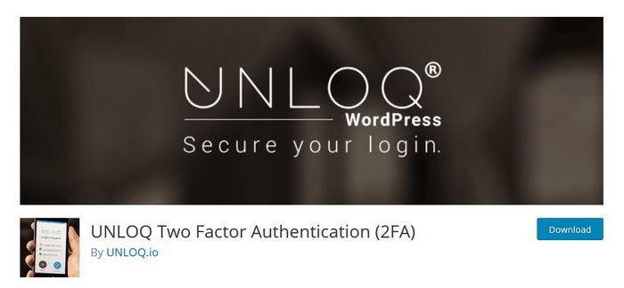 UNLOQ WordPress Plugin for Two Factor Authentication