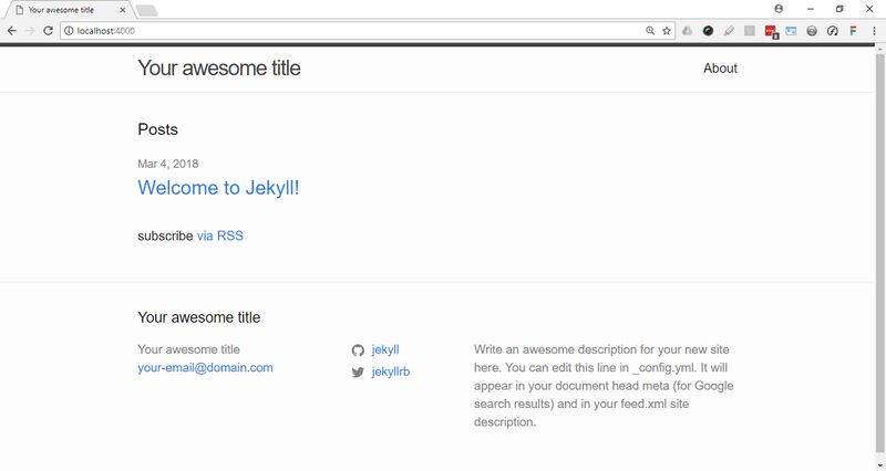 Basic Jekyll Blog