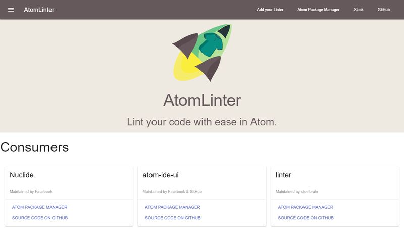 AtomLinter - Best Atom Packages