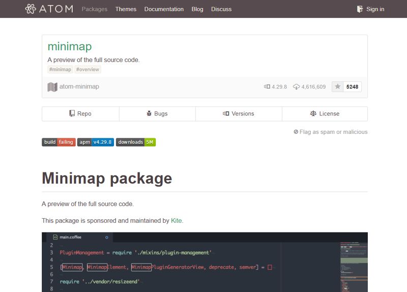 Minimap - Best Atom Packages