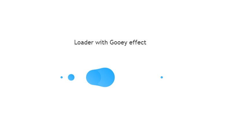 Loader with Gooey effect by Julia Rechkunova