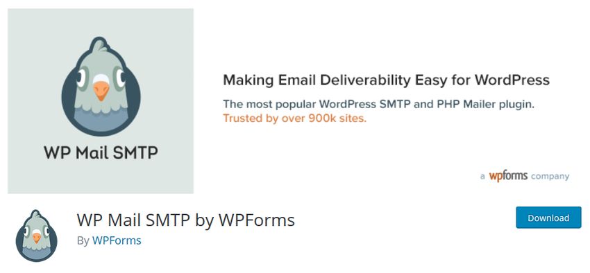 WP Mail SMTP by WPFORMS plugin 