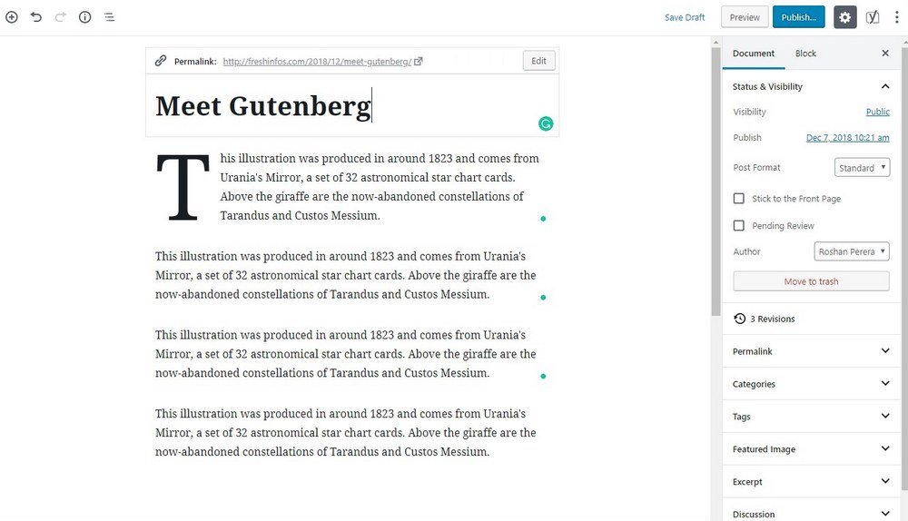 The new Gutenberg editing experience –