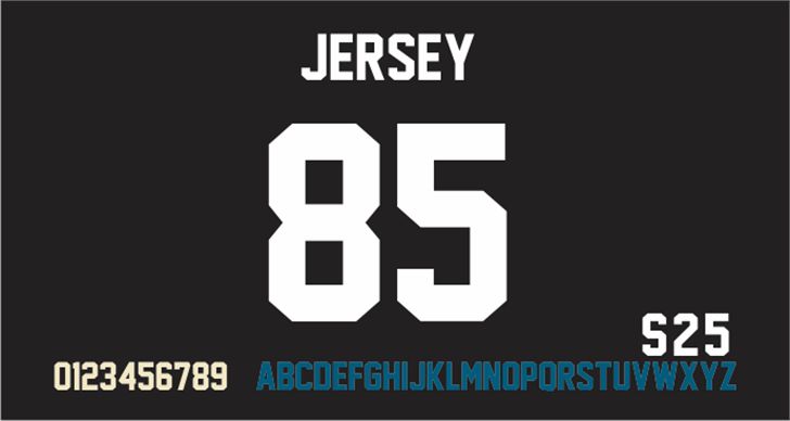 best font for jersey numbers