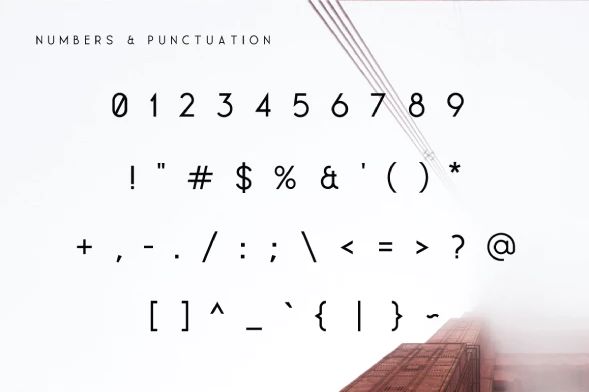 modern number fonts