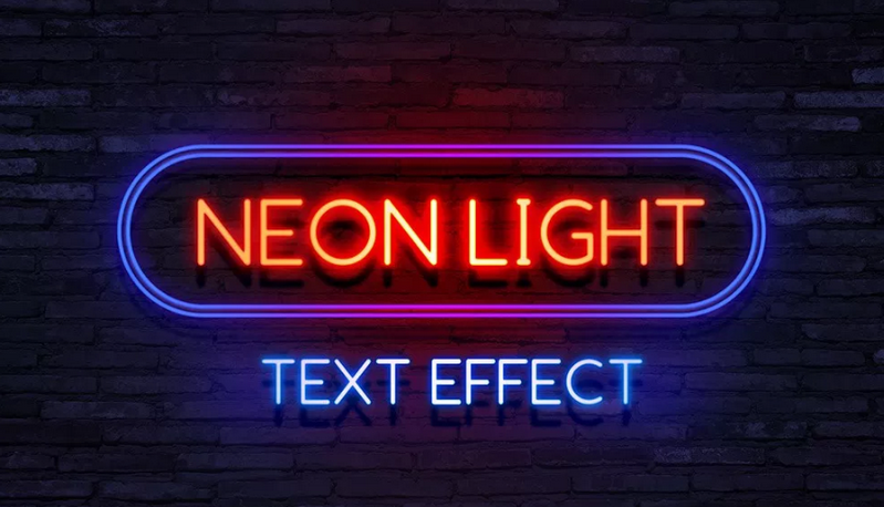 Neon Light Text Effect