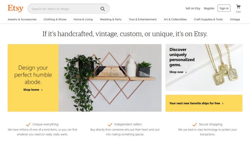 5 Best Etsy Alternatives (with Market Overview) - Onextrapixel