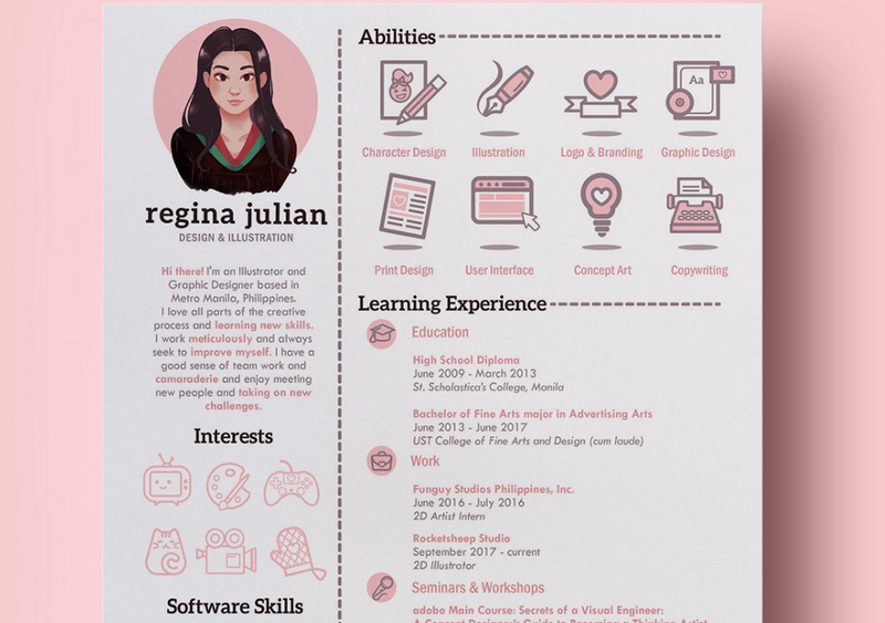 CV template by Regina Julian