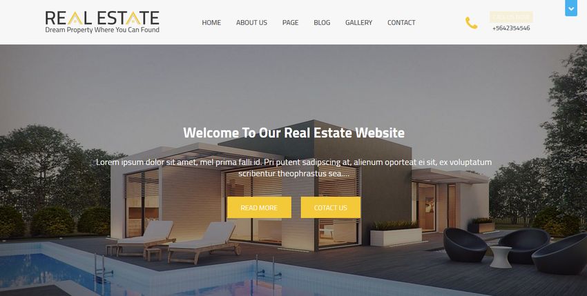 Free WordPess Real Estate WordPress Theme - Cyberchimps