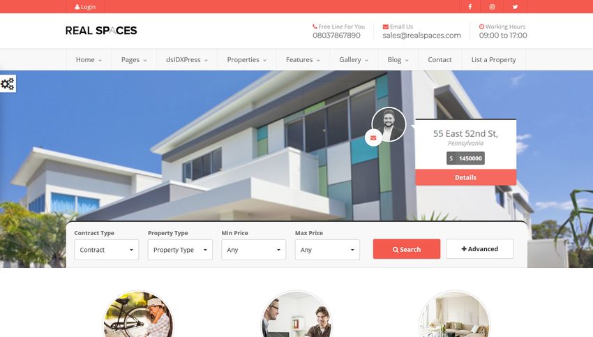 Real Spaces Real Estate WordPress Theme