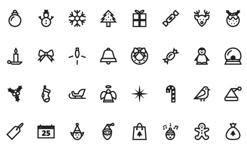 Christmas Vector Icon Set