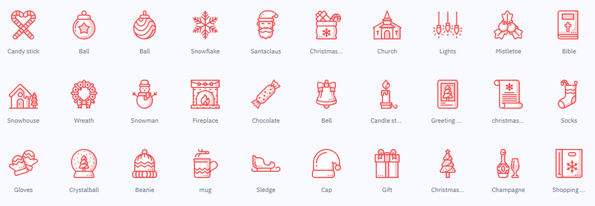 Christmas Icons Pack by Iconscout