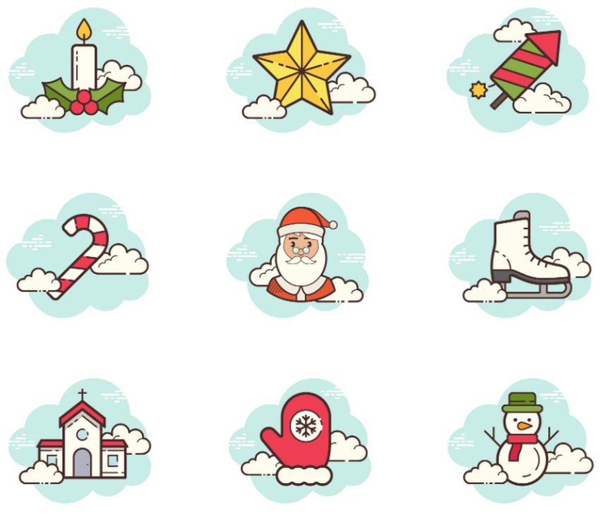 30 Christmas Icons