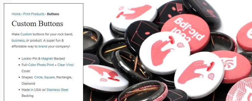 print peppermint buttons