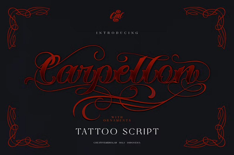 70 Awesome Tattoo Fonts Designs | Art and Design