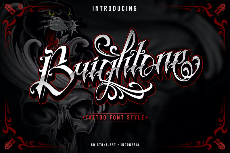 Sailor's Fat Tattoo Script - Tattoo Fonts and More – Out Of Step Font  Company