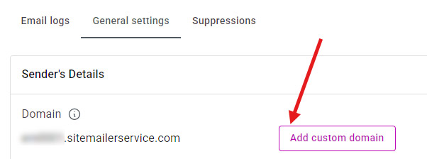 Adding a custom domain
