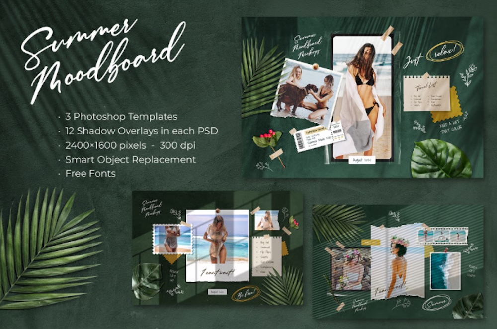 Summer Moodboard – 3 Templates