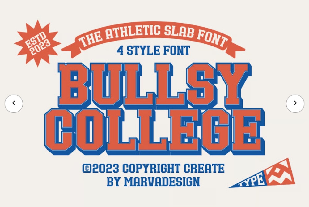 Bullsy College – A Classic Sport Font