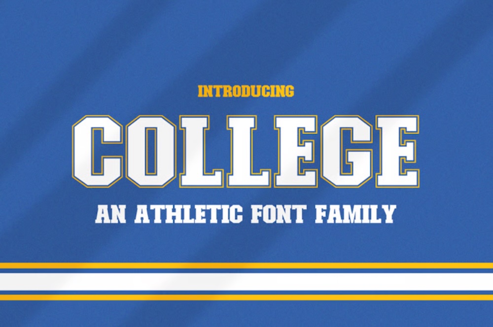 College – An Athletic Font Family