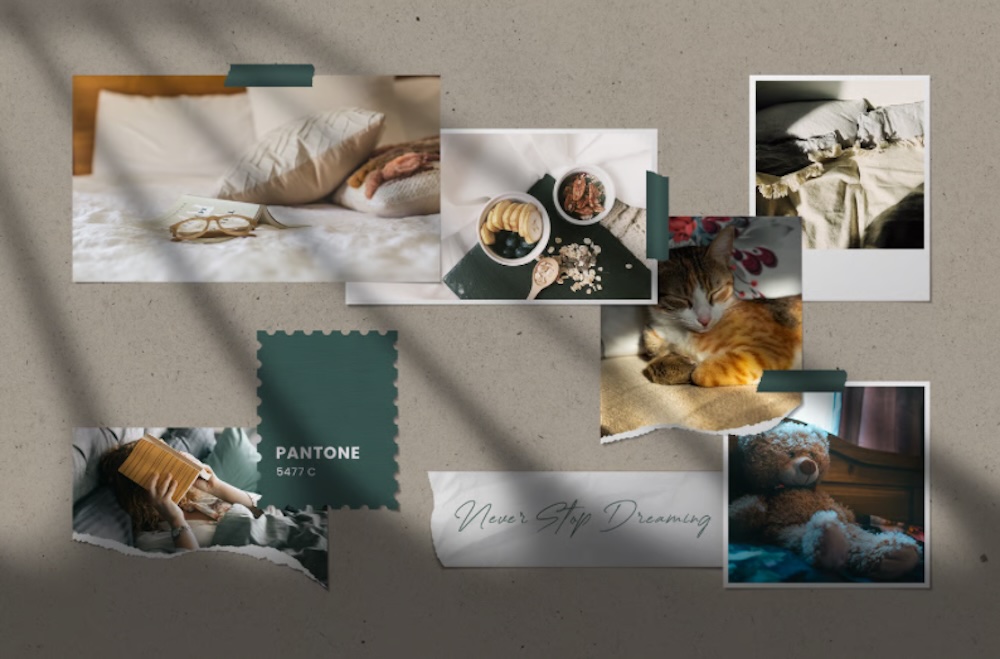 Aesthetic Photo Mockup Moodboard Template