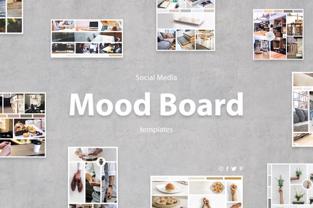 Social Media Mood Board Templates