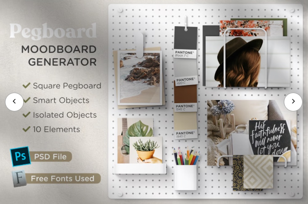 Pegboard – Moodboard Scene Generator
