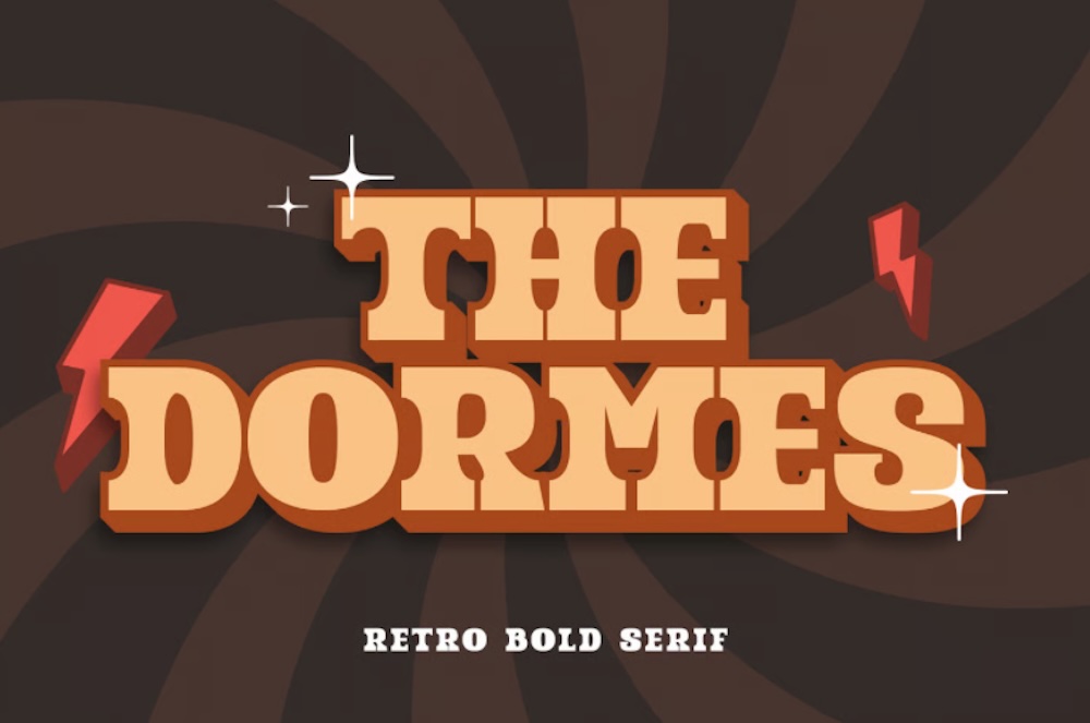 The Dormes – Retro Bold Serif Font